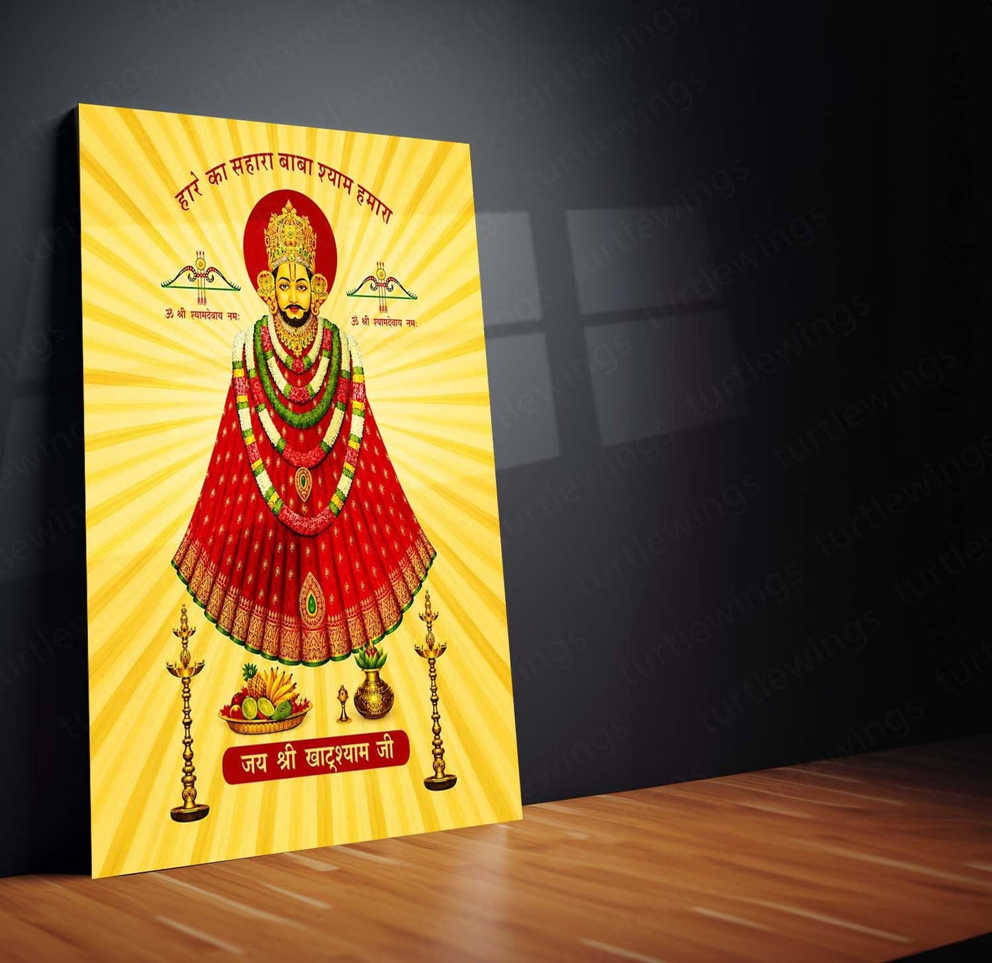 Khatu Shyam Maharaj Rajasthan Spiritual Metal Poster - NEW 03