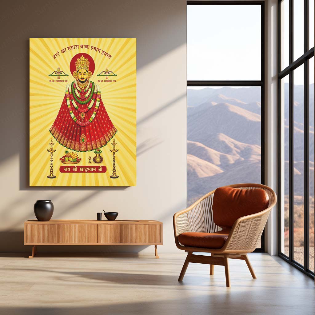 Khatu Shyam Maharaj Rajasthan Spiritual Metal Poster - NEW 03