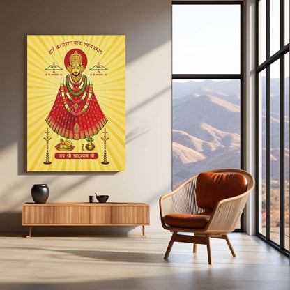 Khatu Shyam Maharaj Rajasthan Spiritual Metal Poster - NEW 03