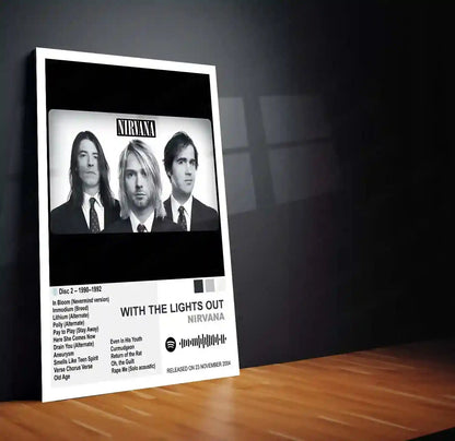 Nirvana Complete Collection | Set of 11 | Set of 4 | Set of 8| Album Posters Metal Frames Grunge Legacy. Iconic Albums. Timeless Wall Statement. - TURTLEWINGS
