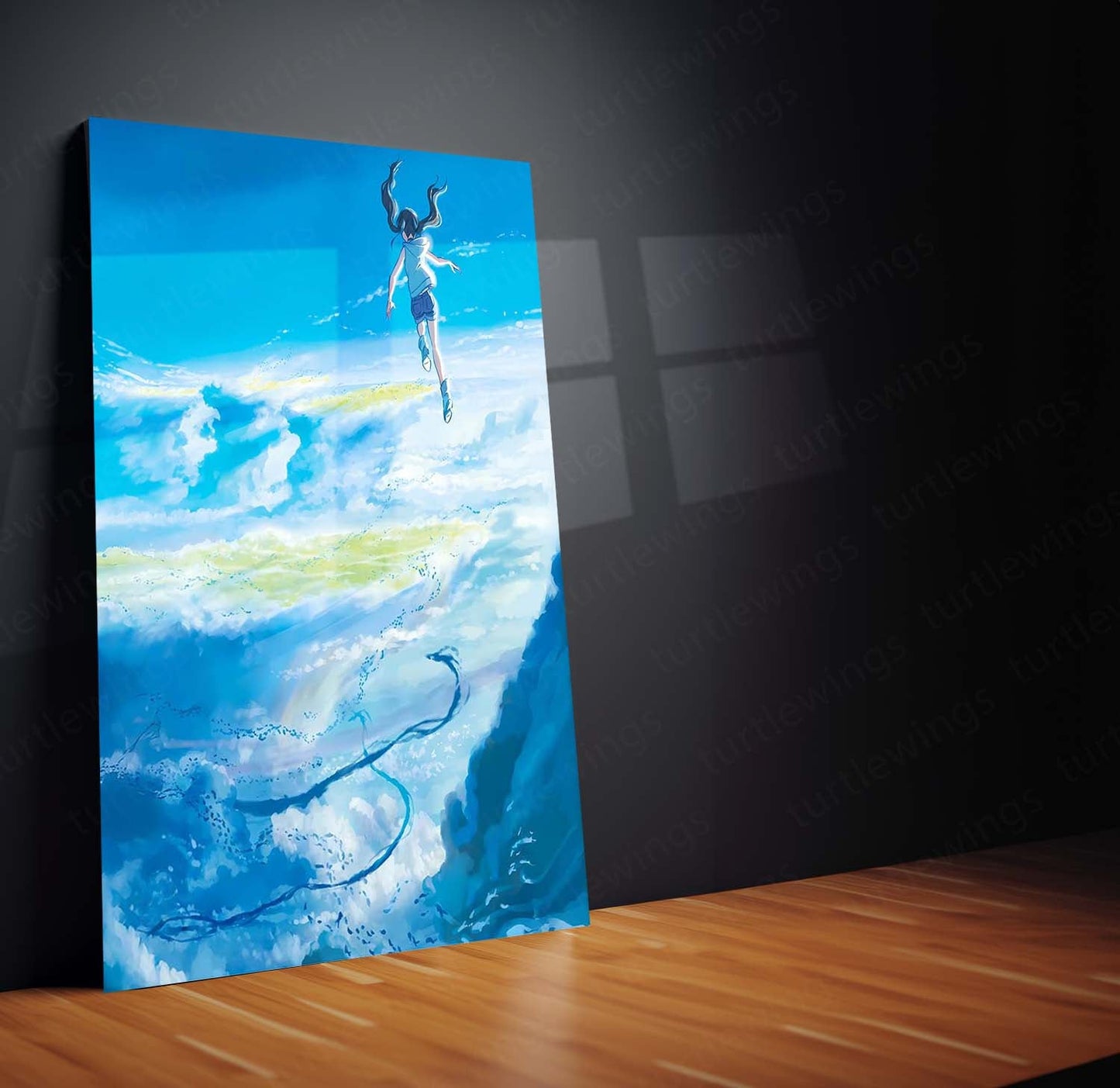 Makoto Shinkai Metal Frame | Aesthetic Anime Wall Art | Premium Metal Poster