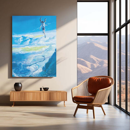 Makoto Shinkai Metal Frame | Aesthetic Anime Wall Art | Premium Metal Poster