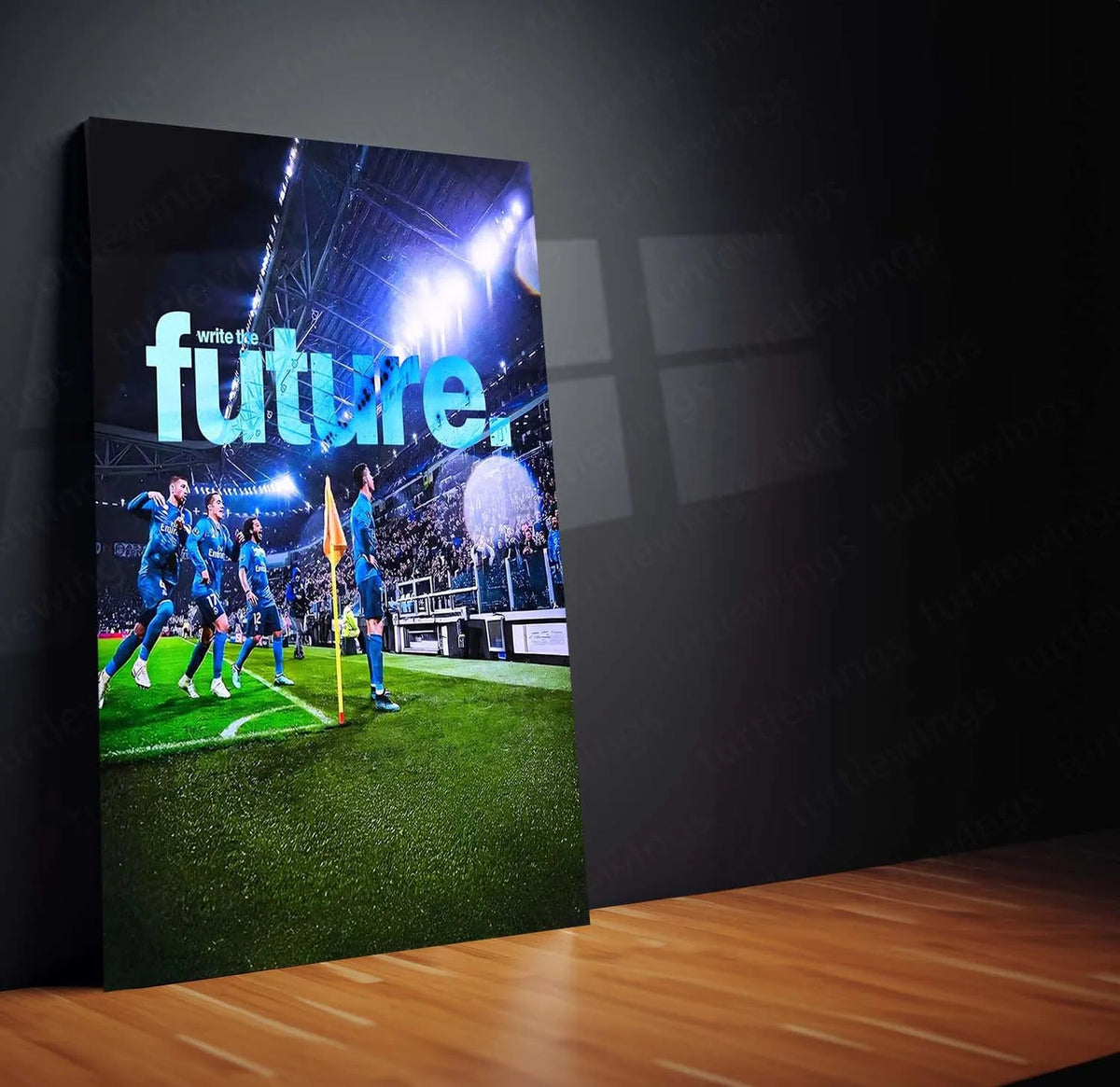 Quote Metal Poster | Write the Future | Legacy Building & Championship Mentality Metal Frame - TURTLEWINGS