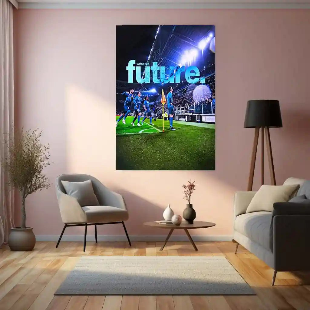 Quote Metal Poster | Write the Future | Legacy Building & Championship Mentality Metal Frame - TURTLEWINGS