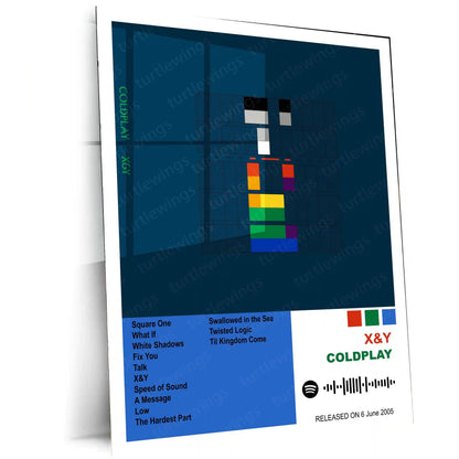 Coldplay Complete Collection | Set of 11 | Set of 8 | Set of 4 | Album Posters Metal Frames Emotional Anthems. Stadium Magic. Timeless Wall Aesthetic. - TURTLEWINGS