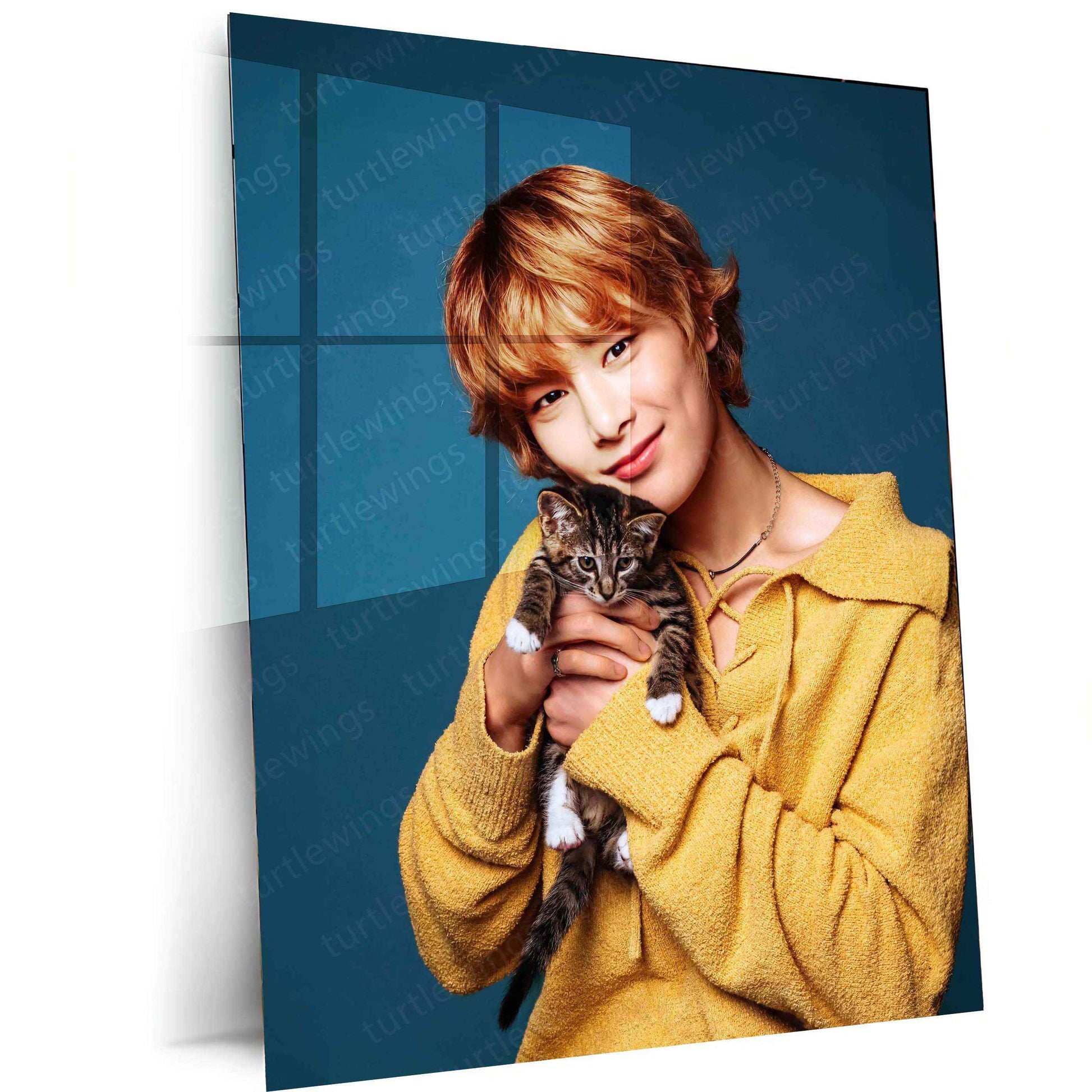 Yang Jeongin (I.N) Metal Poster – Stray Kids’ Maknae with a Golden Voice 2 - TURTLEWINGS