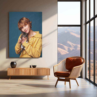 Yang Jeongin (I.N) Metal Poster – Stray Kids’ Maknae with a Golden Voice 2 - TURTLEWINGS