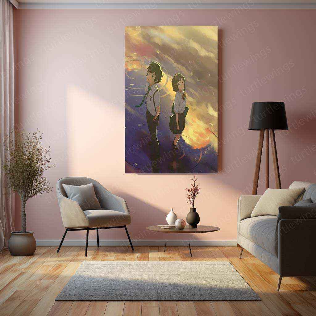 Your Name Metal Poster – A Timeless Anime Love Story - TURTLEWINGS