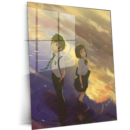 Your Name Metal Poster – A Timeless Anime Love Story - TURTLEWINGS