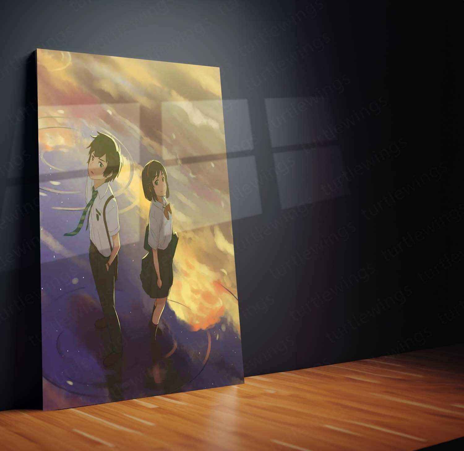 Your Name Metal Poster – A Timeless Anime Love Story - TURTLEWINGS