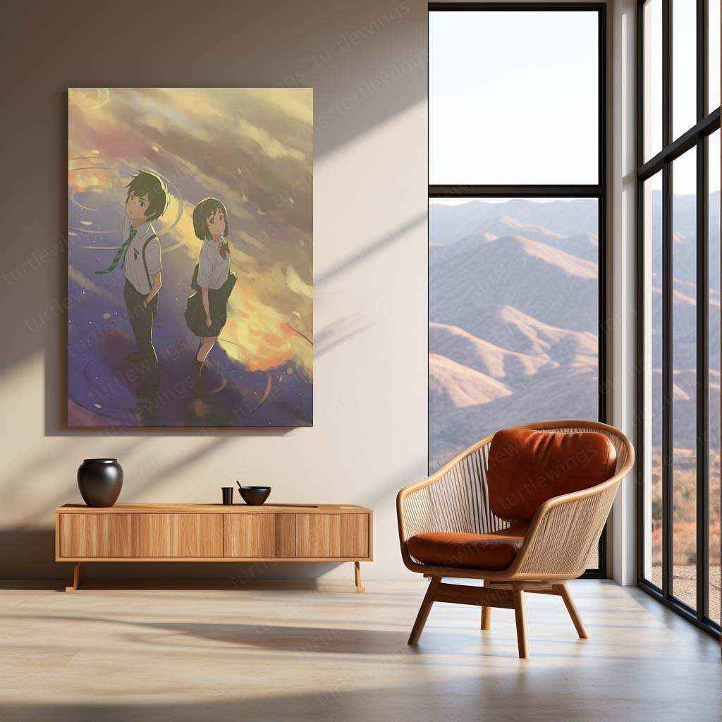 Your Name Metal Poster – A Timeless Anime Love Story - TURTLEWINGS