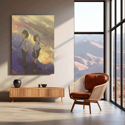 Your Name Metal Poster – A Timeless Anime Love Story - TURTLEWINGS