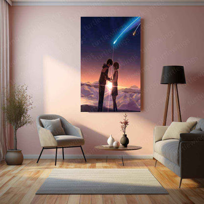 Your Name Metal Poster – A Timeless Anime Love Story 1 - TURTLEWINGS