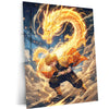 Anime Metal Poster | Zenitsu Agatsuma Thunder Dragon Metal Poster | Demon Slayer Anime Wall Art | Premium Aluminum Print