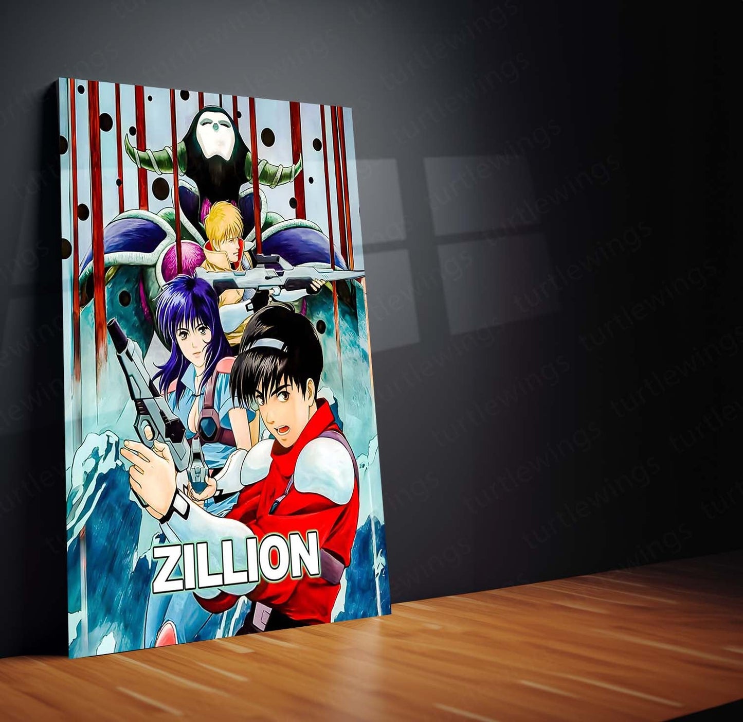 Anime Metal Poster | Zillion – Galactic Force Heroes Metal Frame