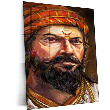 Chhatrapati Shivaji Maharaj Metal Frame - TURTLEWINGS