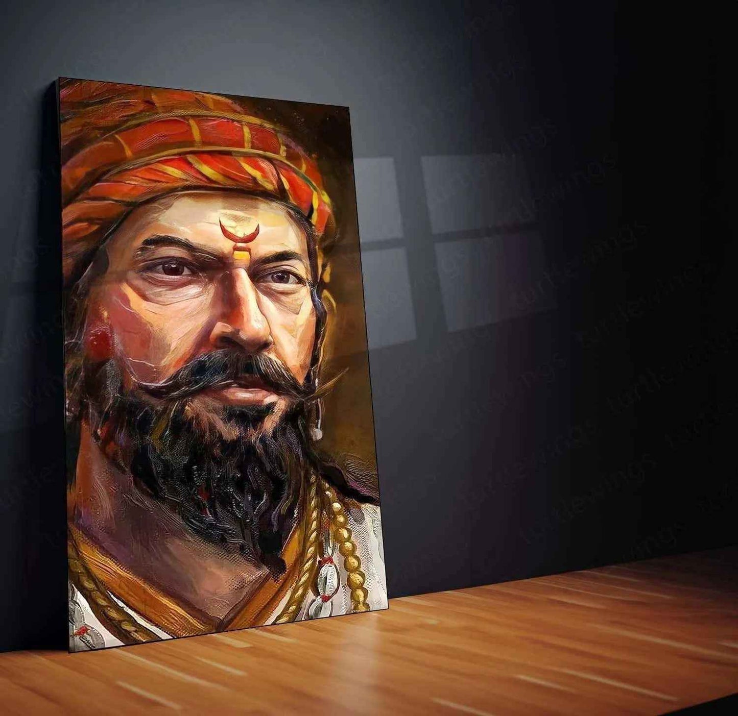 Chhatrapati Shivaji Maharaj Metal Frame - TURTLEWINGS