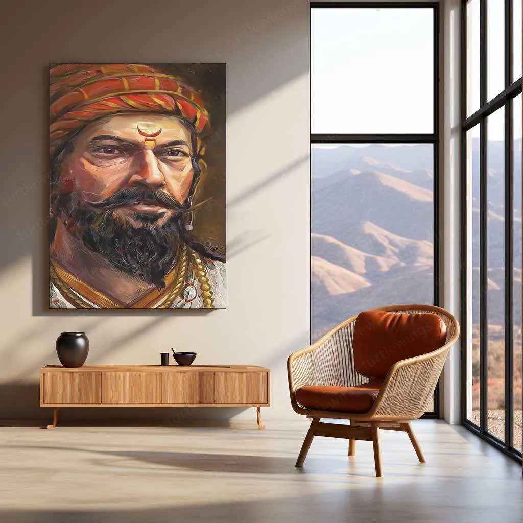 Chhatrapati Shivaji Maharaj Metal Frame - TURTLEWINGS