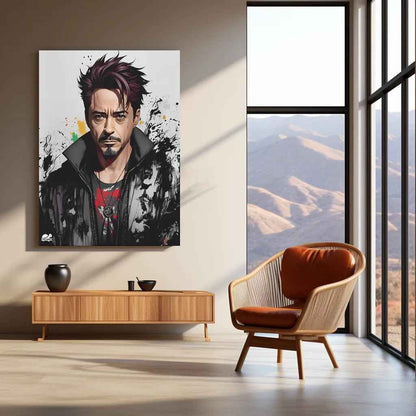 Robert Downy Jr Metal Poster Marvel - TURTLEWINGS