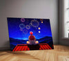 Anime Metal Poster | Akaza – Fireworks of Destruction | Demon Slayer Anime Metal Frame Dark Anime Aesthetic Wall Art