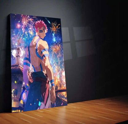 Anime Metal Poster | Akaza – Demon Slayer Metal Poster | Upper Moon Three Anime Wall Frame - TURTLEWINGS
