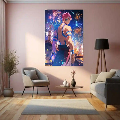 Anime Metal Poster | Akaza – Demon Slayer Metal Poster | Upper Moon Three Anime Wall Frame - TURTLEWINGS