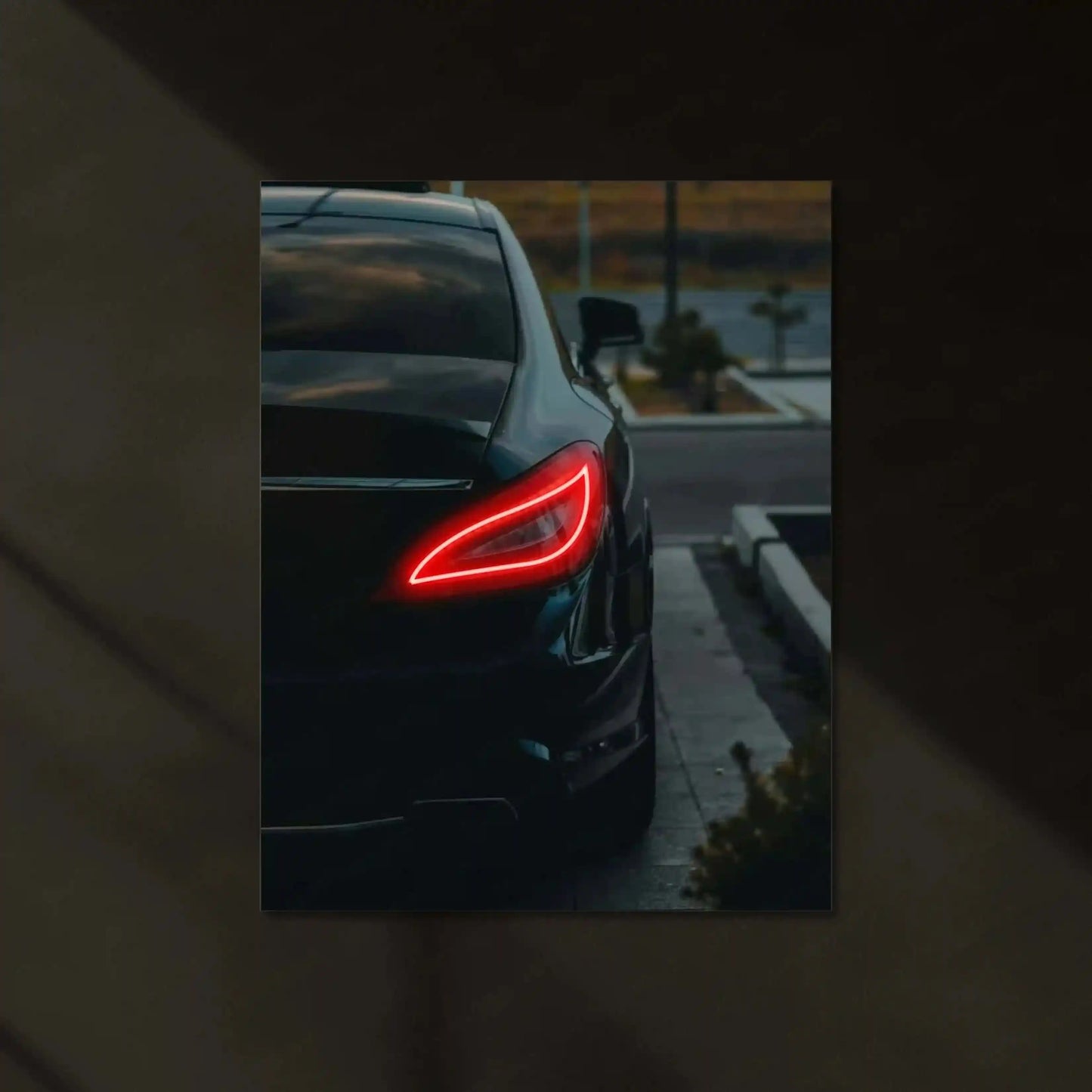 Neon LED Metal Poster | Mercedes CLS 63 Neon LED Metal Poster – Luxury Performance Car Wall Art - TURTLEWINGS