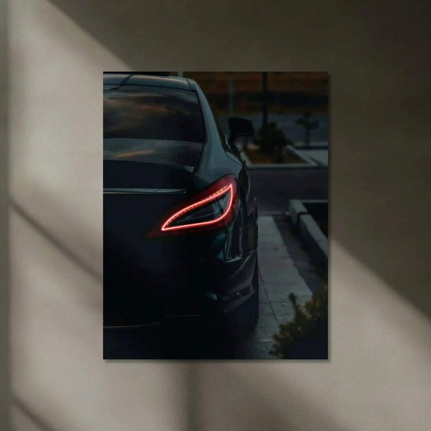 Neon LED Metal Poster | Mercedes CLS 63 Neon LED Metal Poster – Luxury Performance Car Wall Art - TURTLEWINGS