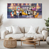 Cartoon Metal Poster Set of 3 | Classic Cartoon Bus Stop Triptych Wall Art