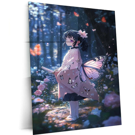 Anime Metal Poster | Demon Slayer: Kimetsu no Yaiba Metal Poster | Official Anime Wall Art | Slayer Squad Decor 01 - TURTLEWINGS