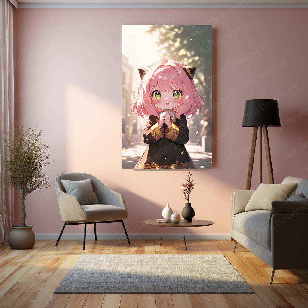 Anya Spy Family Metal Poster – Adorable Spy Family Art | Anime Wall Decor - TURTLEWINGS