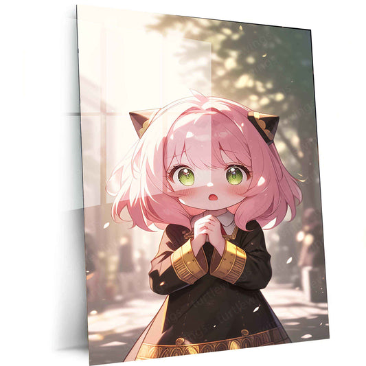Anya Spy Family Metal Poster – Adorable Spy Family Art | Anime Wall Decor - TURTLEWINGS