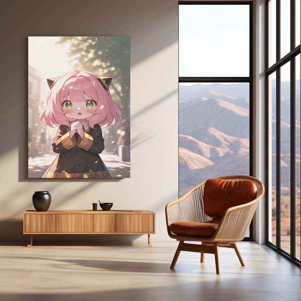 Anya Spy Family Metal Poster – Adorable Spy Family Art | Anime Wall Decor - TURTLEWINGS
