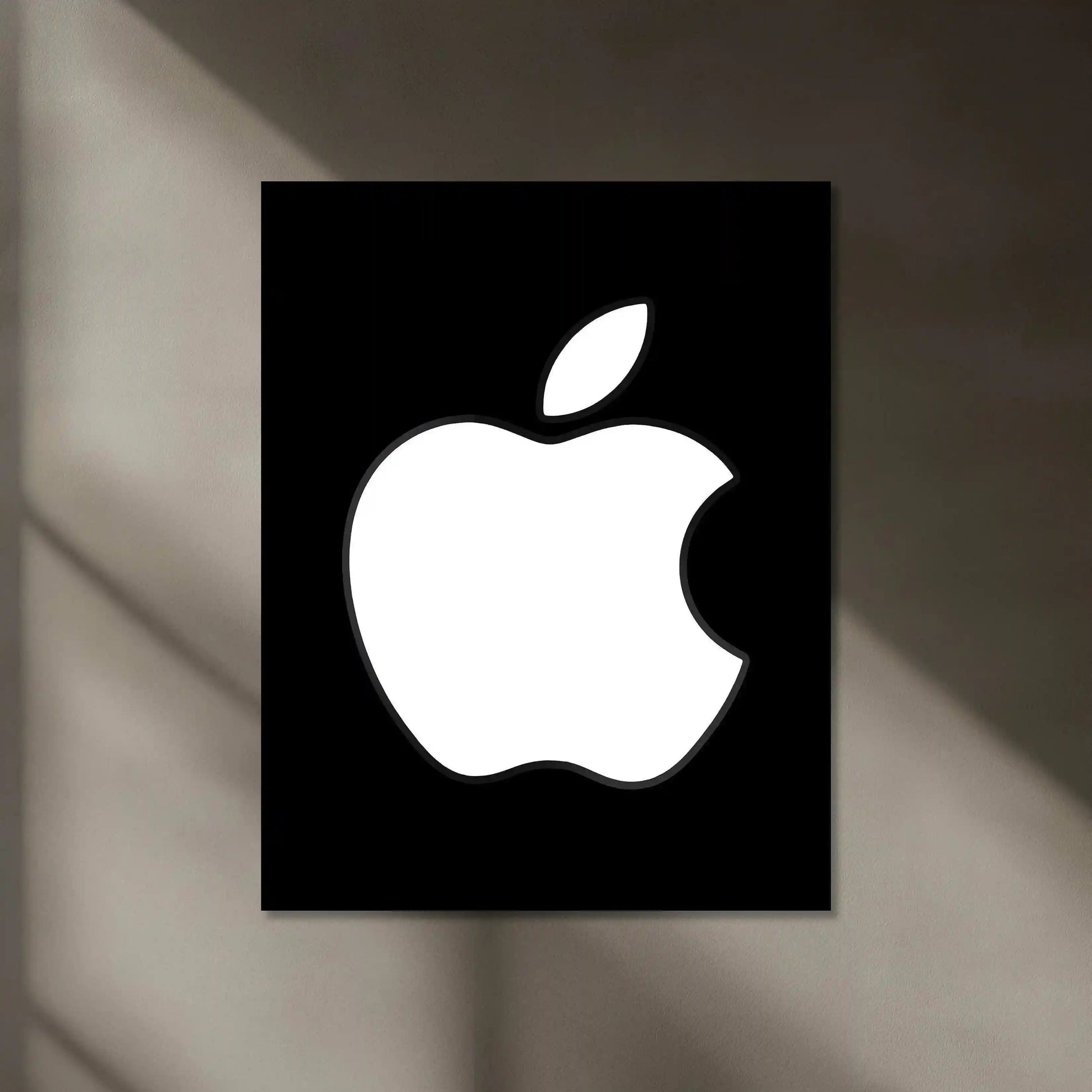 Apple Neon LED Metal Poster â Sleek & Modern Tech-Inspired Wall Art - TURTLEWINGS