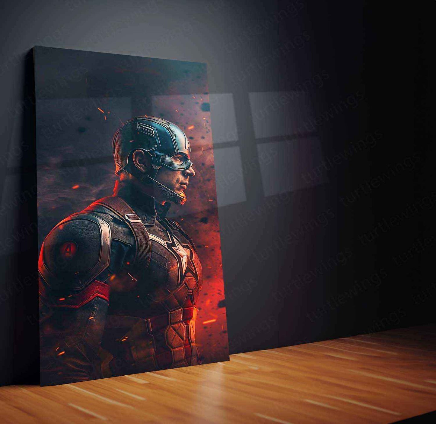 Captain America Metal Poster – The Shield of Justice - TURTLEWINGS
