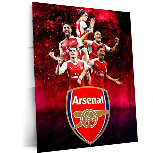 Sports | Arsenal Football Metal Poster – Iconic Gunners Wall Art for Fans 1 - TURTLEWINGS