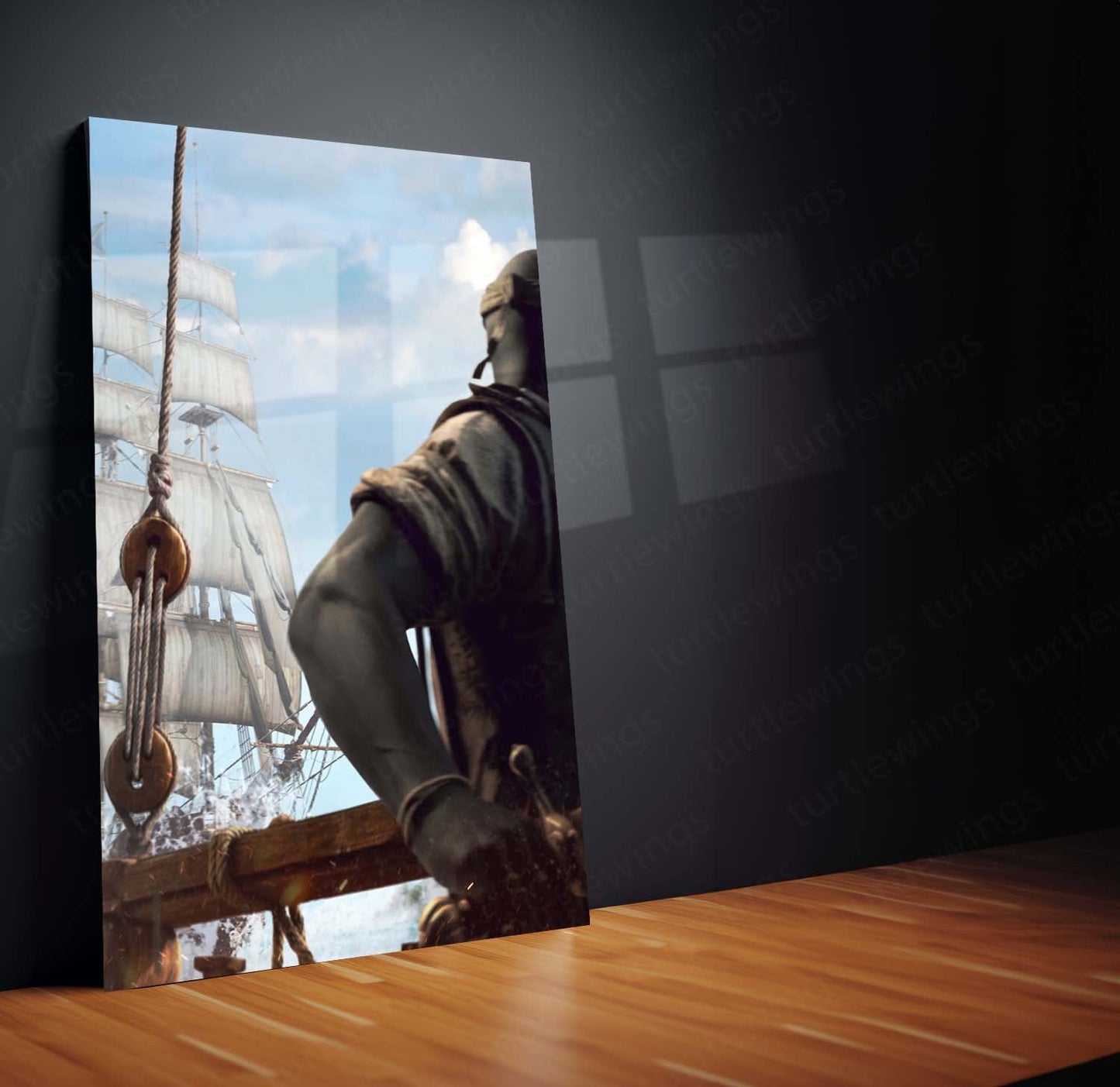 Gaming Metal Poster Set of 3 | Assassin's Creed IV: Black Flag Triptych Wall Art