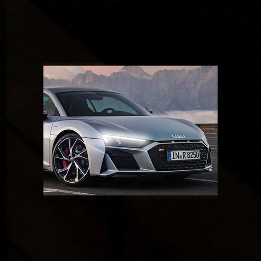 Audi R8 Neon LED Metal Poster â Supercar Wall Art for Speed Enthusiasts - TURTLEWINGS