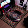 Audi RS7 Front View Floor Mat | Persian Pattern Luxury Sports Sedan Flat Rug | Anti-Slip 3mm Absorbent Automotive Design Mat for Home, Office & Studio