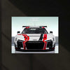 Audi R8 LMS GT3 LED Neon Metal Frame | Motorsport Racing Wall Light | Premium LED Metal Artwork