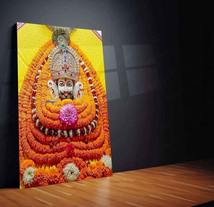 Khatu Shyam Maharaj Rajasthan Spiritual Metal Poster - Divine Grace and Devotion 2 - TURTLEWINGS