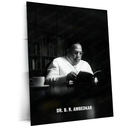 Dr. Babasaheb Ambedkar Metal Poster | Inspirational Wall Art | Social Reformer Tribute Frame - TURTLEWINGS