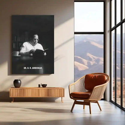 Dr. Babasaheb Ambedkar Metal Poster | Inspirational Wall Art | Social Reformer Tribute Frame - TURTLEWINGS