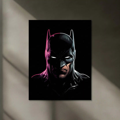 Batman Neon LED Frame | Dark Knight Superhero Wall Art | Gotham Aesthetic Decor - TURTLEWINGS