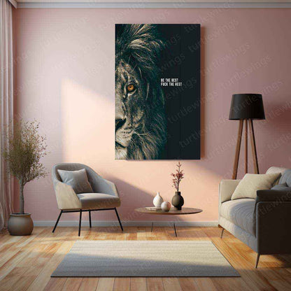 Be the Best, F* the Rest Metal Poster | Bold Motivation Wall Art | Hustle Mindset Decor** - TURTLEWINGS