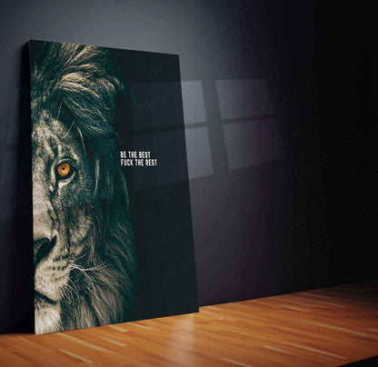 Be the Best, F* the Rest Metal Poster | Bold Motivation Wall Art | Hustle Mindset Decor** - TURTLEWINGS