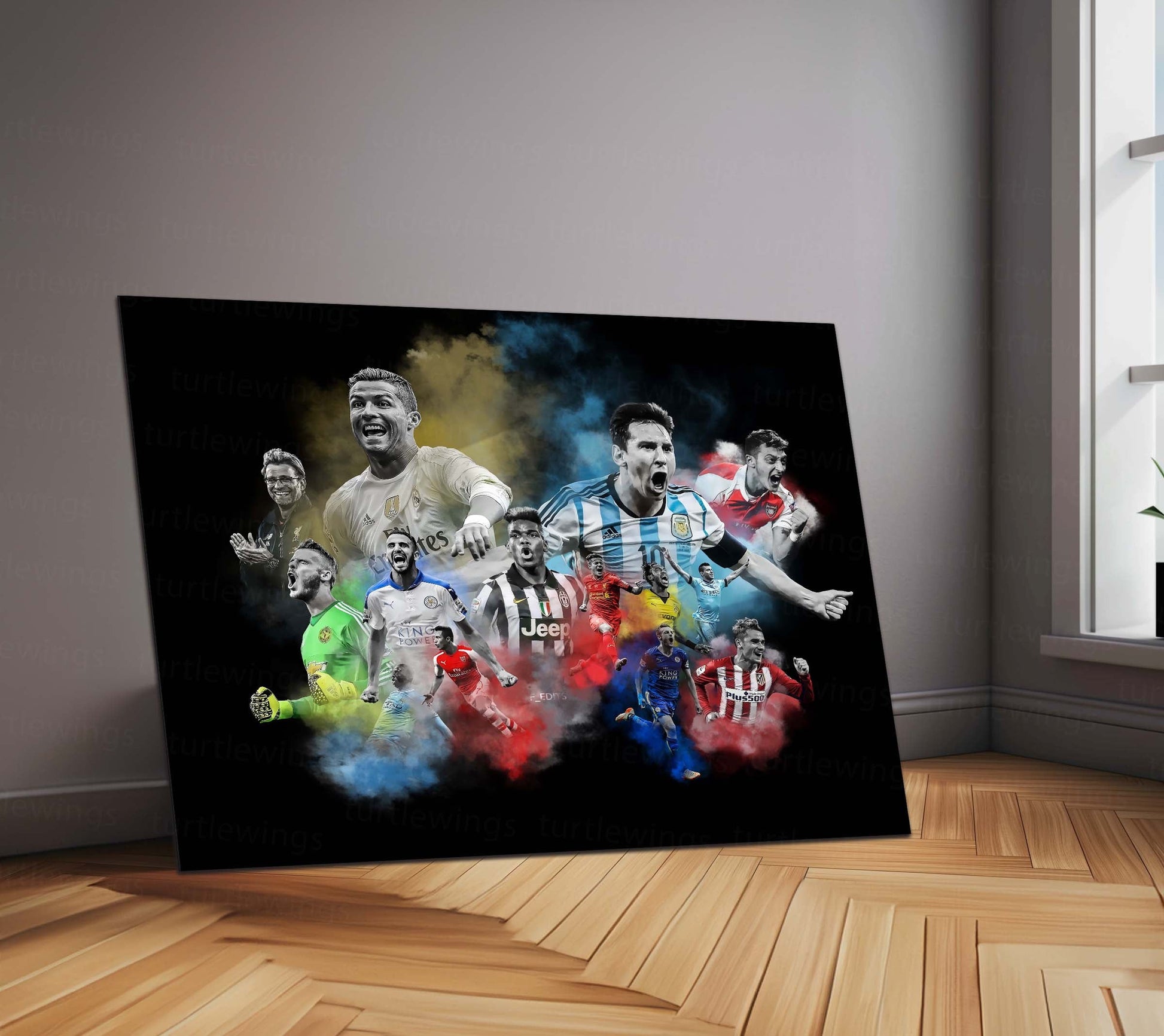 Beautiful Football – Metal Frame | Artistic Football Wall Poster | Stylish Game-Inspired Decor for Fans & Players - TURTLEWINGS