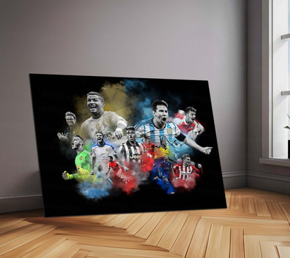 Beautiful Football – Metal Frame | Artistic Football Wall Poster | Stylish Game-Inspired Decor for Fans & Players - TURTLEWINGS