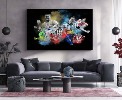 Beautiful Football – Metal Frame | Artistic Football Wall Poster | Stylish Game-Inspired Decor for Fans & Players - TURTLEWINGS