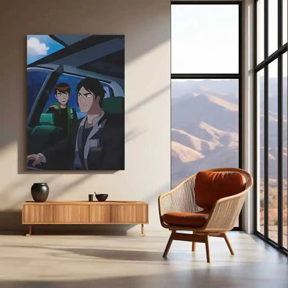 Anime Metal Poster | Ben 10 Metal Poster | Alien Hero Wall Art for Kids & Fans - TURTLEWINGS